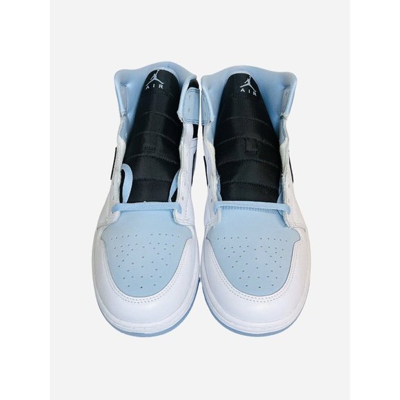 Nike Air Jordan 1 Mid SE White/Blue AJ1 Casual Lifestyle Shoe DV1308-104 Size 12 - Picture 6 of 11